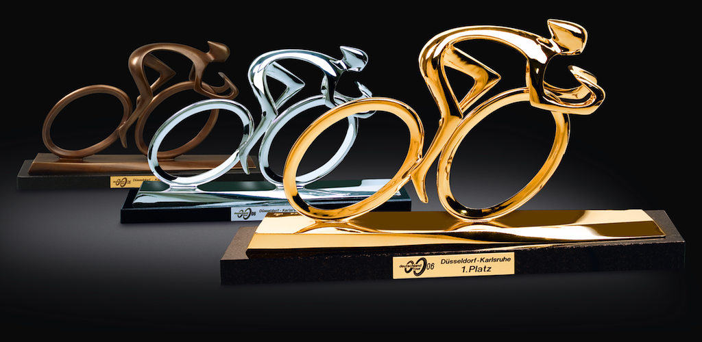 Trophies for the Tour of Germany