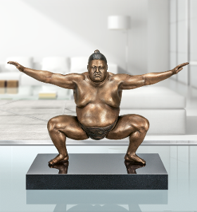 Edition-Strassacker-Bronzeskulptur-Sumo